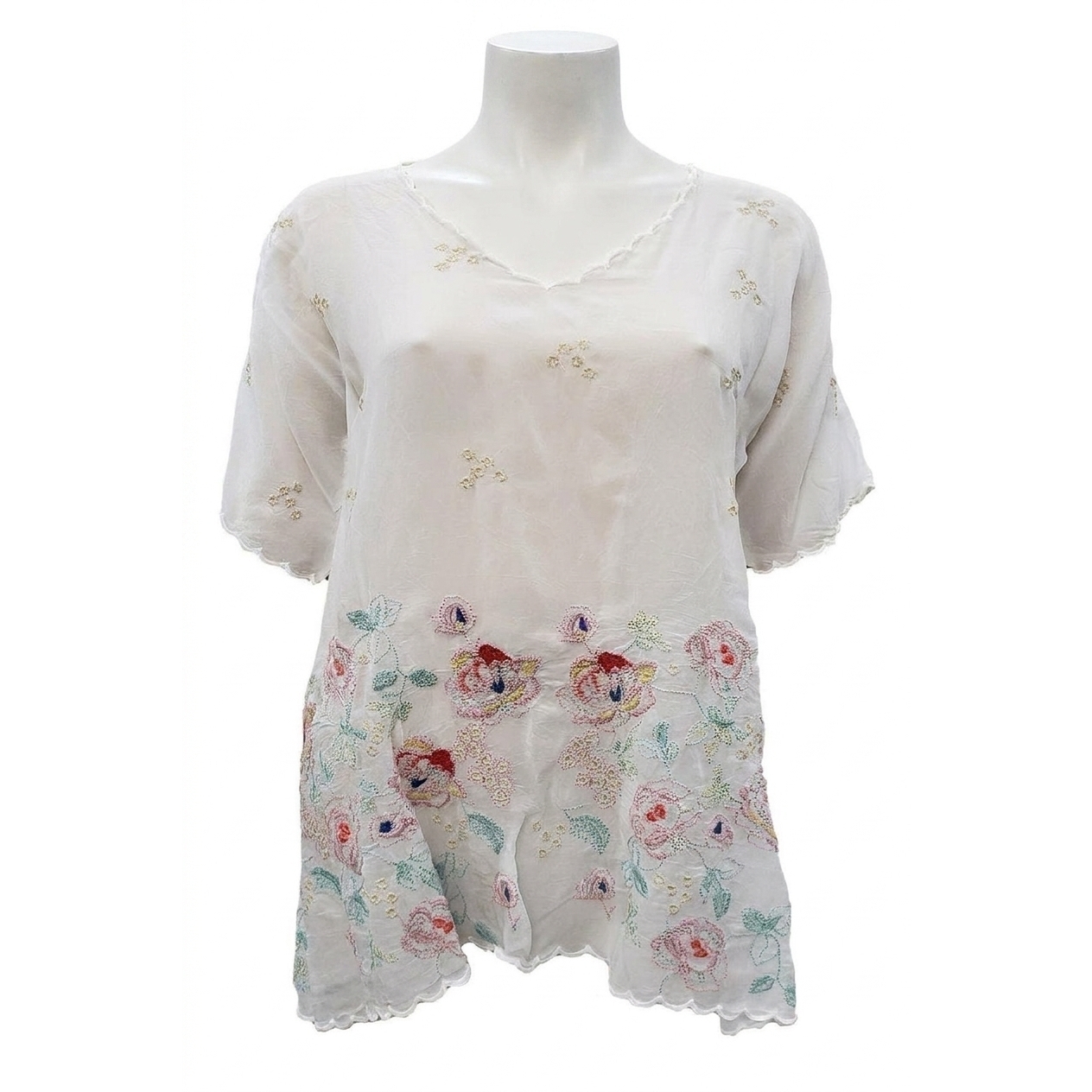 New Johnny Was Women's Emma Top In White